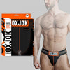 Oxballs Oxjok Slingjock Upthrust Slider-strap Jock Black Iron S - Adult Naughty Store