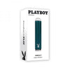 Playboy Emerald Rechargeable Vibrating Glass Mini Vibe Deep Teal - Adult Naughty Store