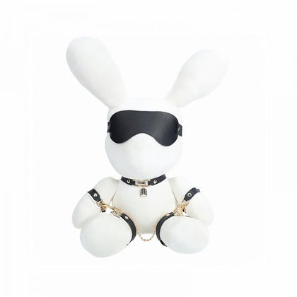 Shots Rabbit Bondage Velvet Stuffy Large White