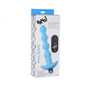 Bang! Vibrating Silicone Anal Beads & Remote Control Blue