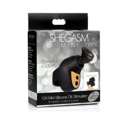 Shegasm Mini 12x Mini Silicone Clit Stimulator Black