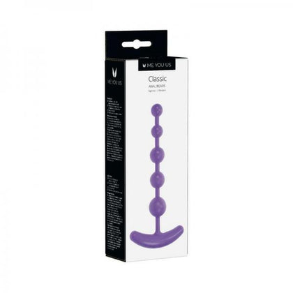 Me You Us Classic Anal Beads Purple - Adult Naughty Store