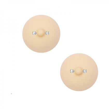 Neva Nude NuNip Peek-A-Boo Piercing Silicone Nipple Pasties - Model 68X - Women - Nipple - Nude - Adult Naughty Store