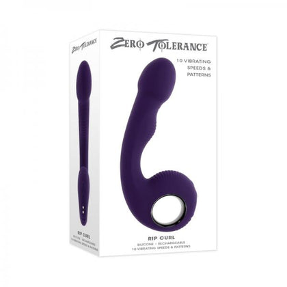 Zero Tolerance Rip Curl Rechargeable Silicone Vibrator Purple - Adult Naughty Store