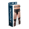 Prowler Lace Garter Set Black S - Adult Naughty Store