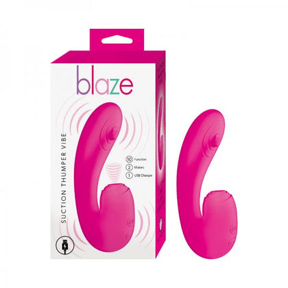 Blaze Suction Thumper Vibe Pink - Adult Naughty Store