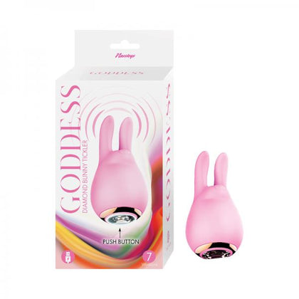 Goddess Diamond Bunny Tickler Pink - Adult Naughty Store