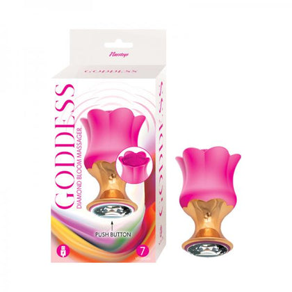 Goddess Diamond Bloom Massager Fushcia - Adult Naughty Store