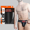 Oxballs Oxjok Bulger Pumper-sack Slider Jock Black Iron S - Adult Naughty Store