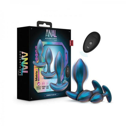 Intergalactic Pleasure: Anal Adventures Matrix Cosmos Plug Kit in Lunar Blue - Adult Naughty Store