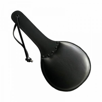 Rouge Leather Padded Ping Pong Paddle Black With Black Accessories - Adult Naughty Store