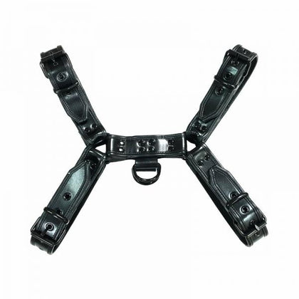 Rouge Leather Oth Harness Black With Black Accessories Large - Adult Naughty Store