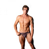 Male Power Love Star Thong With Ring Purple S/m