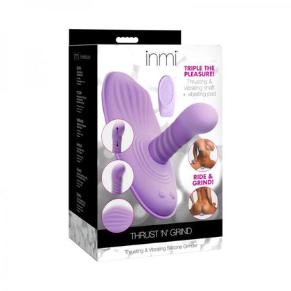 Inmi Thrust 'n' Grind Thrusting & Vibrating With Remote Silicone Grinder - Adult Naughty Store