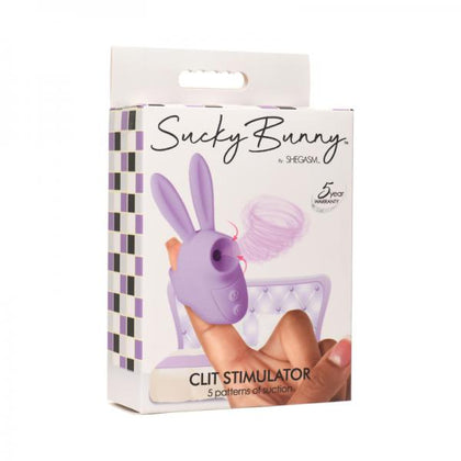 Shegasm Sucky Bunny Clit Stimulator Purple - Adult Naughty Store