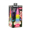 Creature Cocks Uni-glow Glow-in-the-dark Rainbow Silicone Dildo - Adult Naughty Store