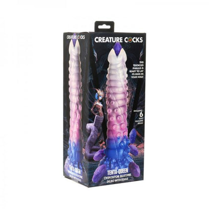 Creature Cocks Tenta-queen Ovipositor Silicone Dildo With Eggs - Adult Naughty Store