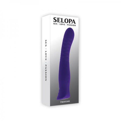 Selopa Trixxxie Rechargeable Vibrator Silicone Purple - Adult Naughty Store