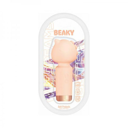 Wet Dreams Beaky Horned Mini Vibe Multi-speed Silicone Peach