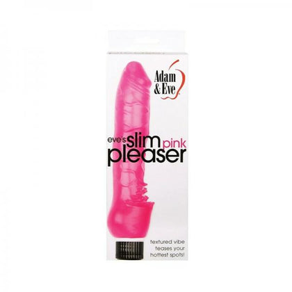 Introducing the Eve's Sensual Kiss Slim Pink Vibrator - a Luxuriously Designed Slim G-Spot Vibrator for Women in Romantic Pink - Adult Naughty Store