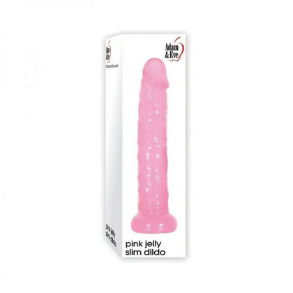 Adam & Eve Pink Jelly Slim Dildo - Twilight Tease V2 - Unisex Stimulator for G-Spot & Anal Play - Adult Naughty Store