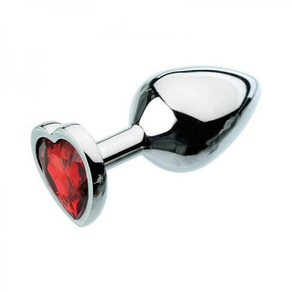 Adam & Eve Red Hearts Gem Anal Plug Medium - Adult Naughty Store