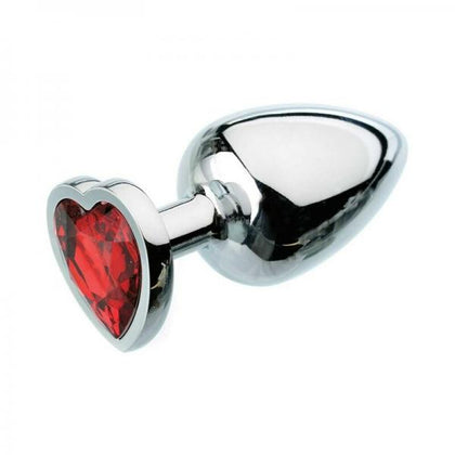 Adam & Eve Red Hearts Gem Anal Plug Large - Adult Naughty Store