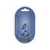 Ouch! Smooth Silicone Anal Plug Small 2.6 In. Metallic Blue