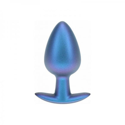 Ouch! Smooth Silicone Anal Plug Large 3.5 In. Metallic Blue