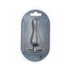 Ouch! Smooth Silicone Curvy Anal Plug 4.6 In. Gun Metal