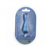 Ouch! Smooth Silicone Curvy Anal Plug 4.6 In. Metallic Blue