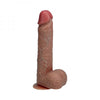 Realrock 8 In. Vibrating And Thrusting Cock With Balls Regular Straight Tan