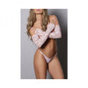 Allure Caress Me Lace Gloves Pink L/xl - Hanging