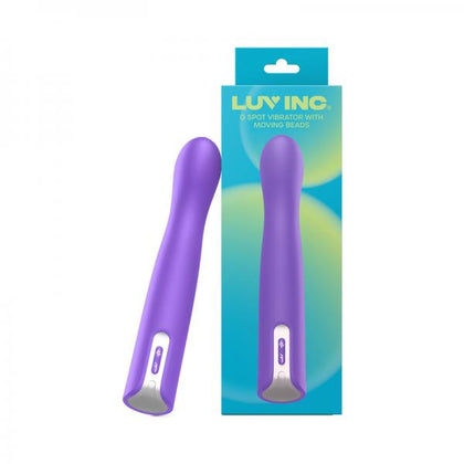 Luv Inc Gb63: G-spot Vibrator With Moving Beads Purple