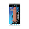 Jock 8 In. Bareskin Vibrating Dildo Light