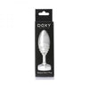 Doxy Ribbed Metal Butt Plug: Titanium Bliss DP-102 Unisex Anal Stimulator in Silver - Adult Naughty Store