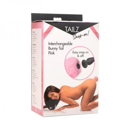 Tailz Snap-on Interchangeable Bunny Tail Pink (plug Not Included)