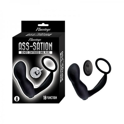 Ass-sation Remote Contoured Anal Plug Black