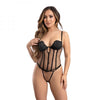 Fantasy Lingerie Gold Flecked Mesh Corset With Lightly Padded Underwire Cups & Matching G-string S