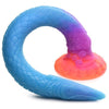 Makara Glow-in-the-Dark Silicone Snake Dildo - Model MS-18.25 - Unisex Anal Pleasure Toy - Purple/Blue - Adult Naughty Store