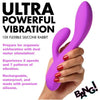 10x FlexiSilk Silicone Rabbit Vibrator - Model 10XR- Purple (For Women - Dual Stimulation - Clitoral and G-Spot Pleasure)