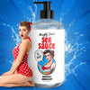 Naughty Jane's Sex Sauce Natural Lubricant - Water-Based, Model 16oz - Unisex Pleasure Enhancer - Clear - Adult Naughty Store