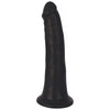 Curve Toys Thinz 8 Inch Slim Dildo (Model E-320) - Unisex Phthalate-Free Pleasure Toy in Black