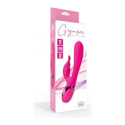 Cousins Group Silicone Juicy G-Gasm Rabbit Vibrator CG-998822 - Female Clitoral and G-Spot Stimulation - Pink