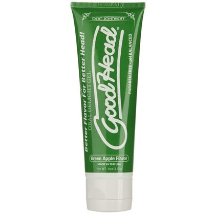 Goodhead Oral Delight Gel 4 Oz Green Apple (bulk) - Adult Naughty Store