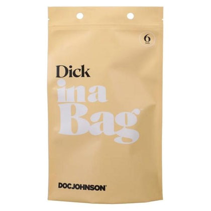 In A Bag Dick 6 Inch Clear