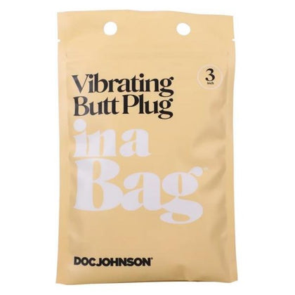 In A Bag Butt Plug 3 Black Vibrating 