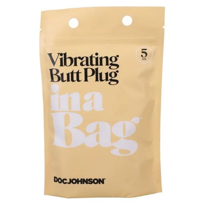 In A Bag Butt Plug 5 Black Vibrating 