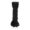 Lux Fetish Bondage Rope 5M Black - Versatile Soft Cotton Restraint for Couples - Model 2023 - Adult Naughty Store