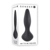 Evolved Novelties Gender X Hip To Be Square Vibrating Butt Plug - Model 2023 - Unisex Anal Pleasure - Black - Adult Naughty Store